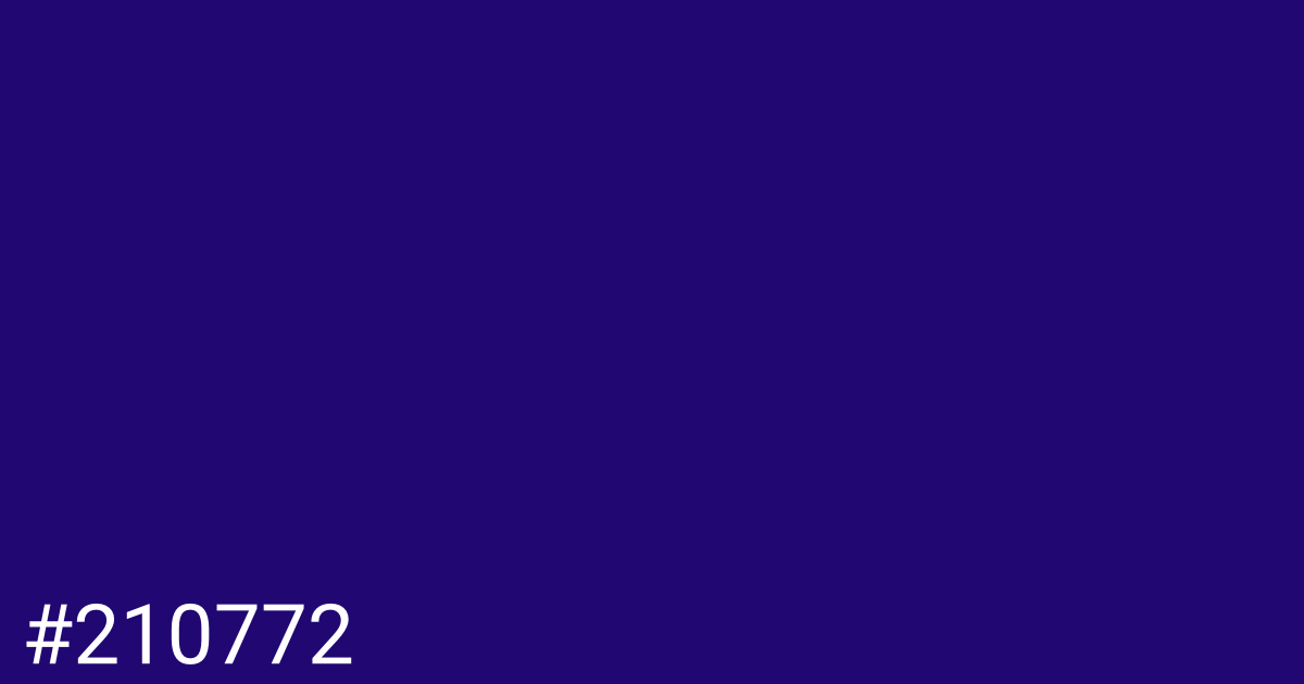 Hex color #210772 graphic