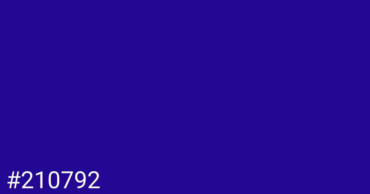 Hex color #210792 graphic