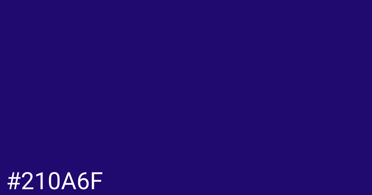 Hex color #210a6f graphic