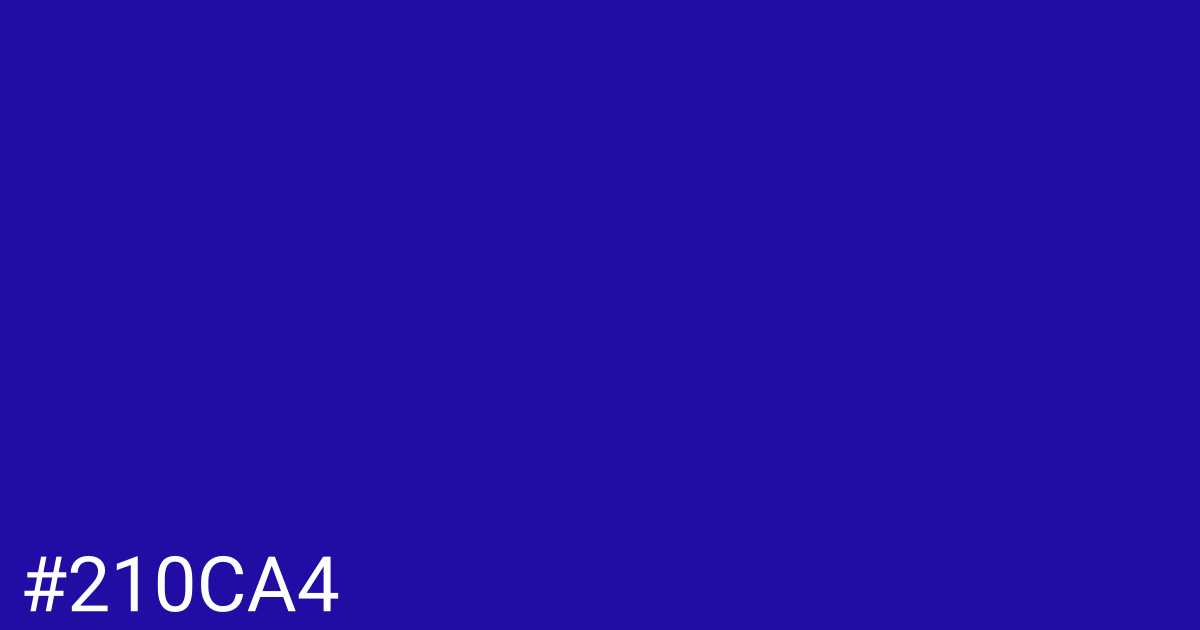 Hex color #210ca4 graphic