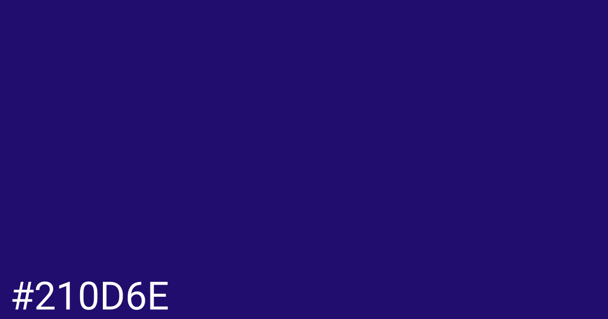 Hex color #210d6e graphic