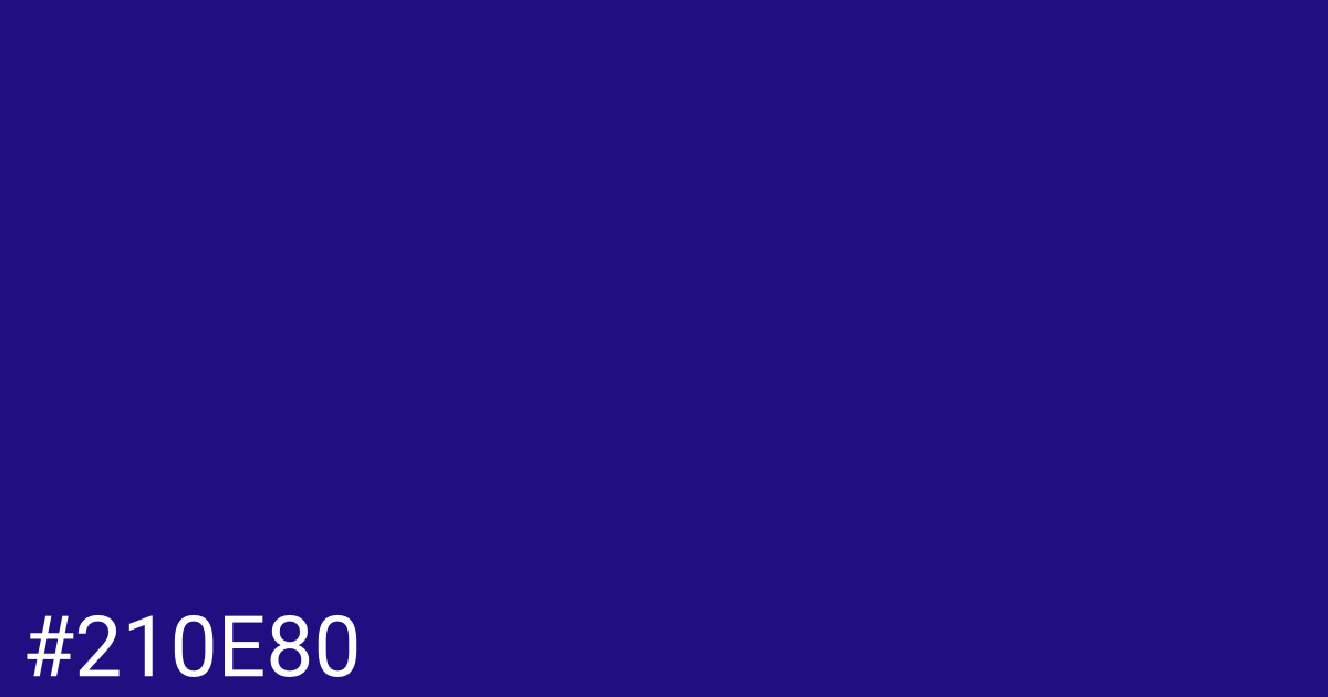 Hex color #210e80 graphic