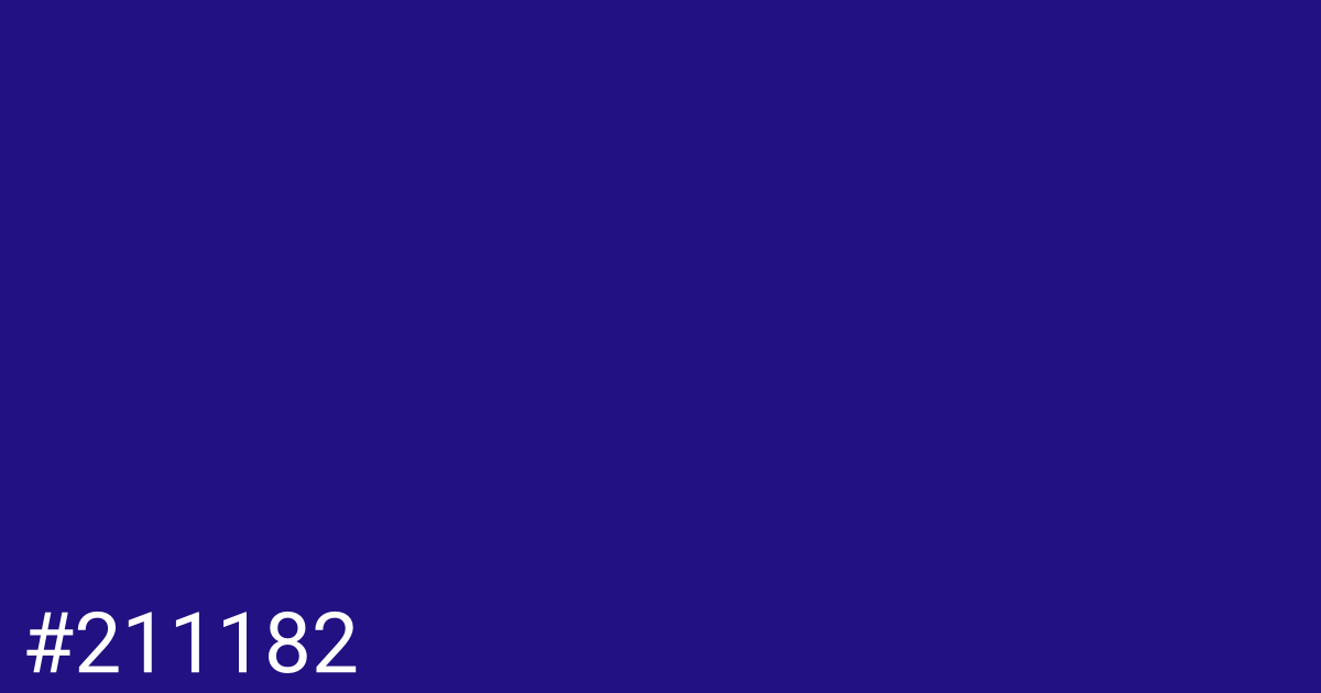 Hex color #211182 graphic