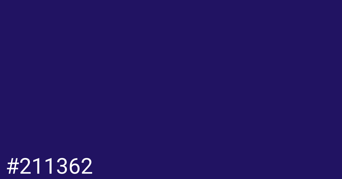 Hex color #211362 graphic