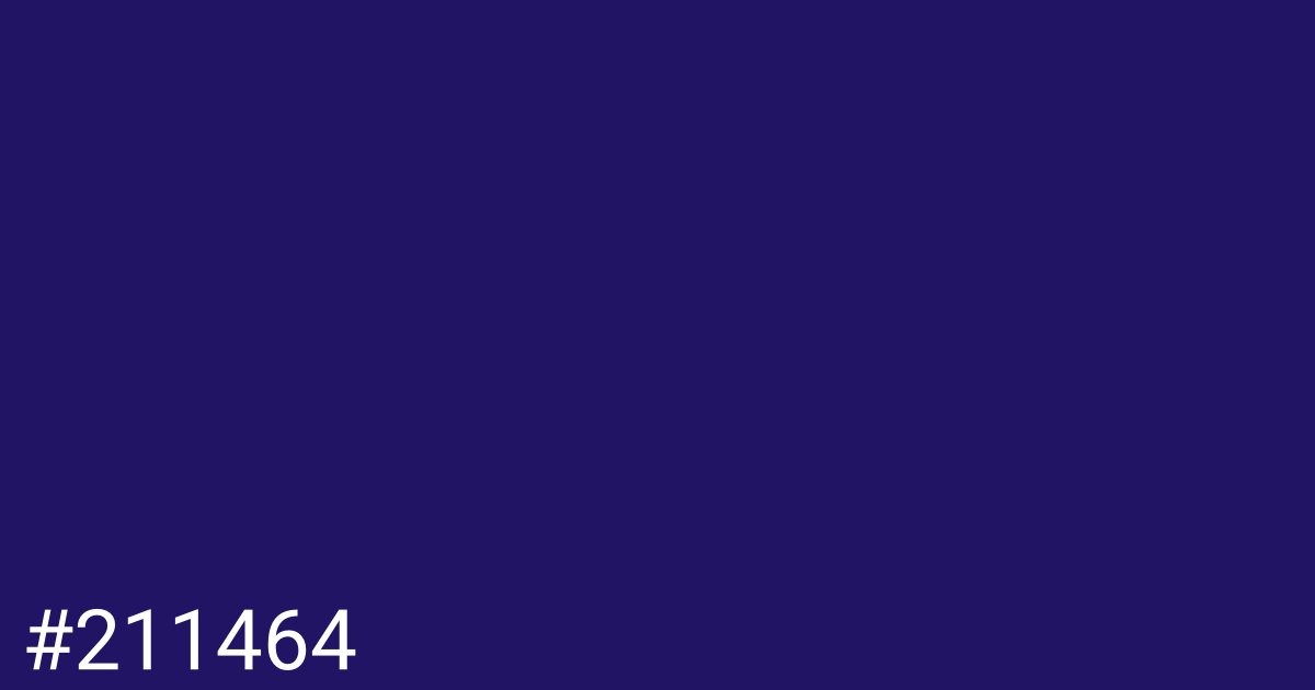 Hex color #211464 graphic