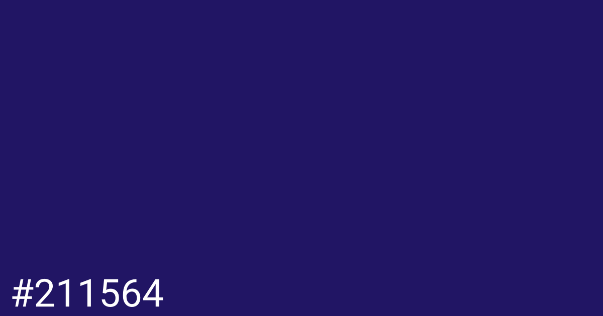 Hex color #211564 graphic