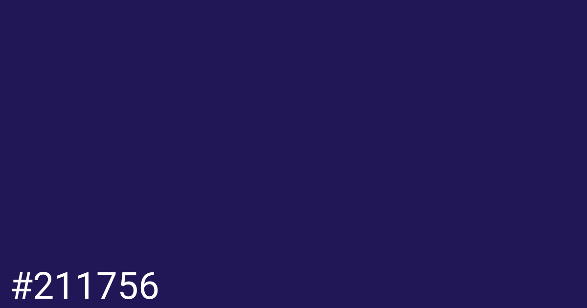 Hex color #211756 graphic