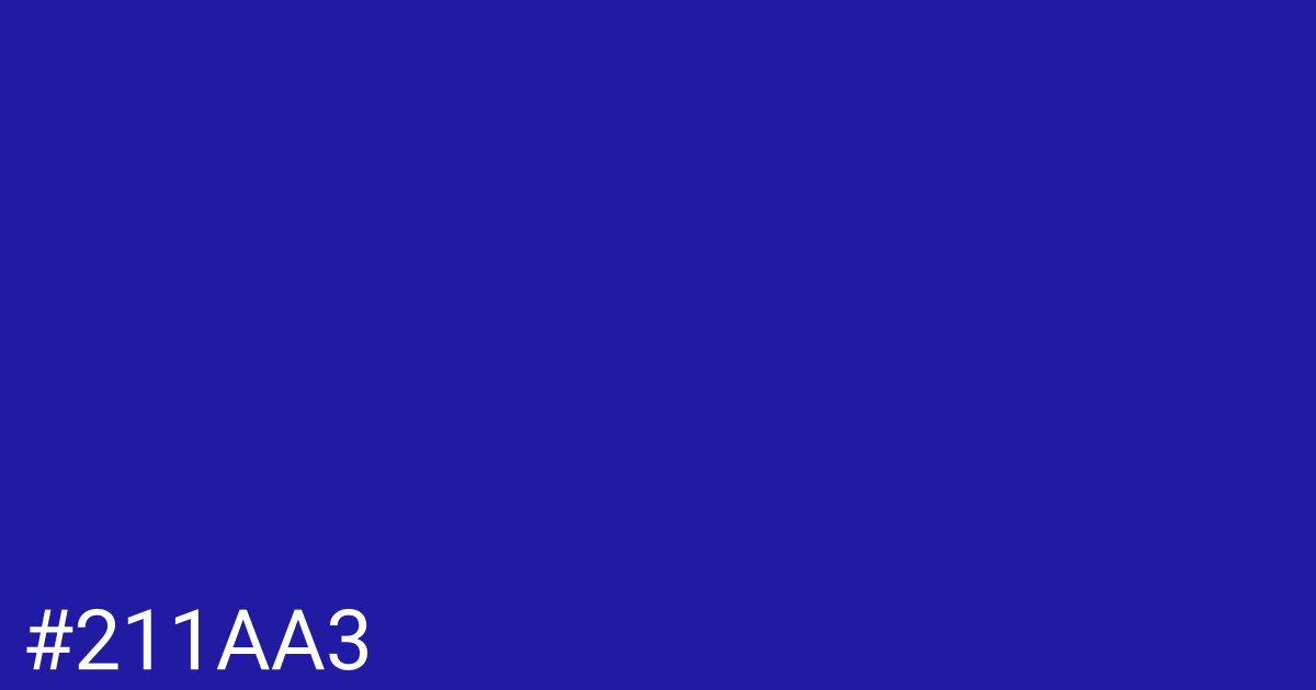 Hex color #211aa3 graphic