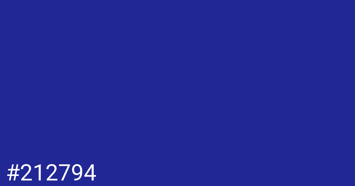 Hex color #212794 graphic