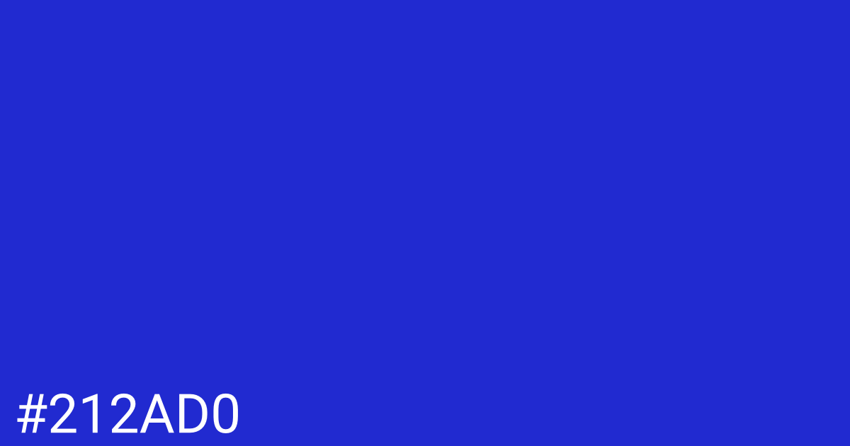 Hex color #212ad0 graphic