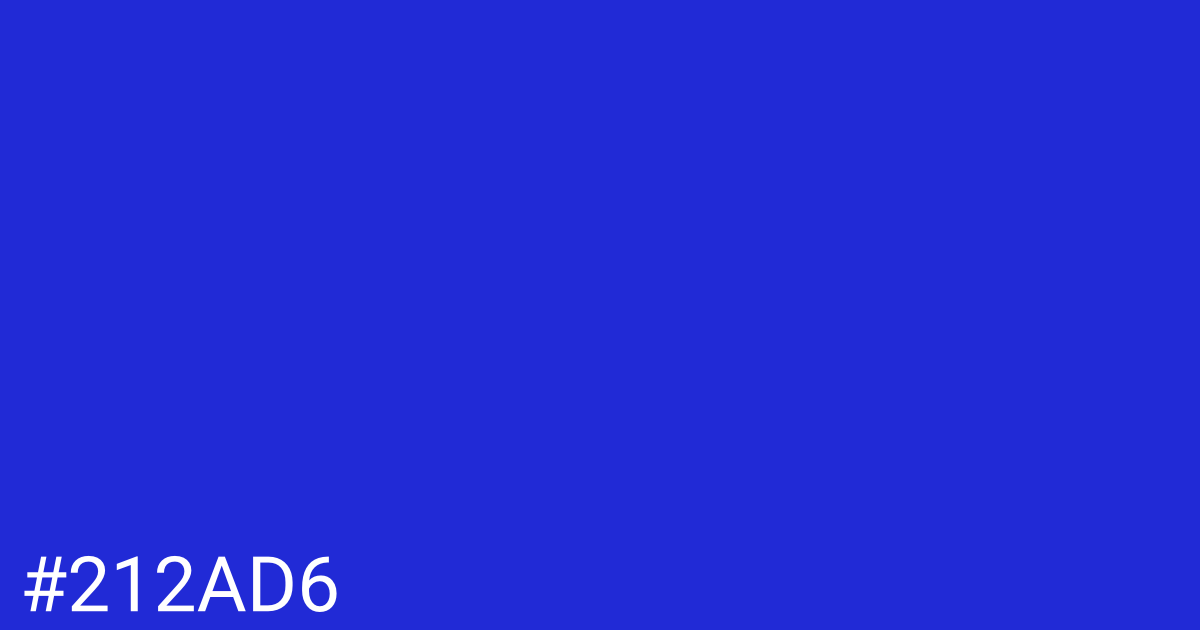 Hex color #212ad6 graphic