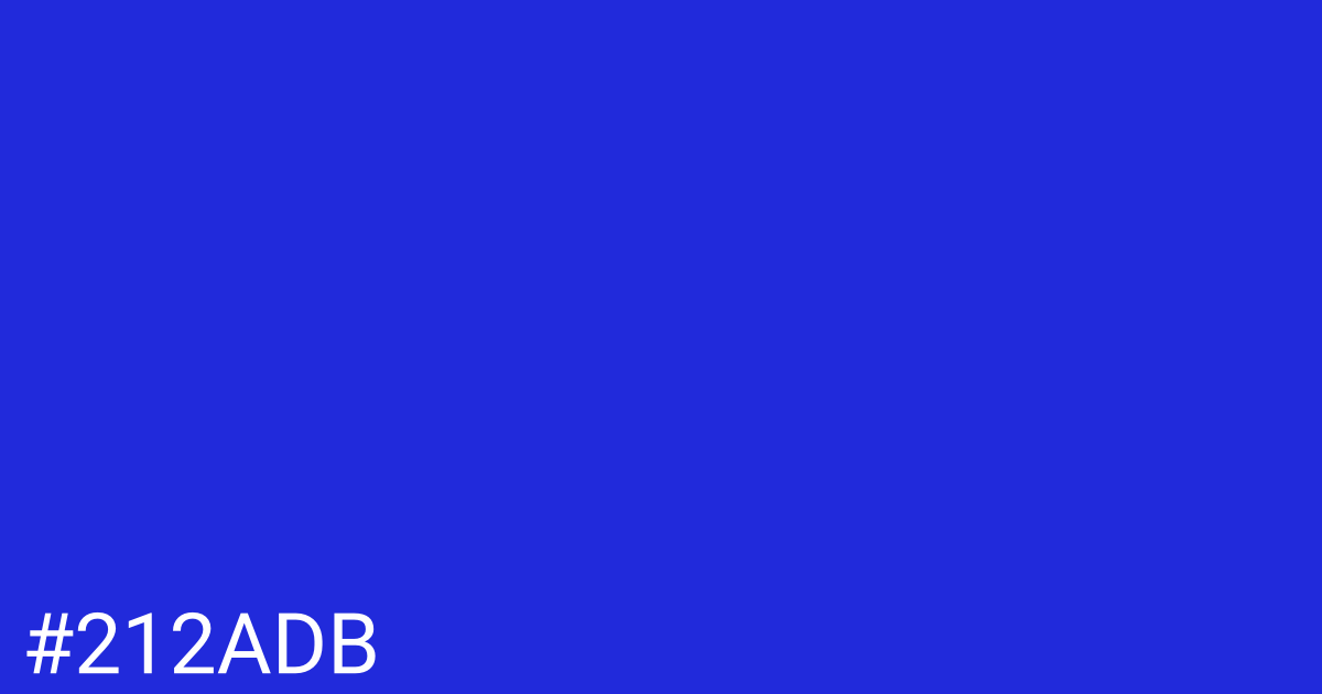 Hex color #212adb graphic
