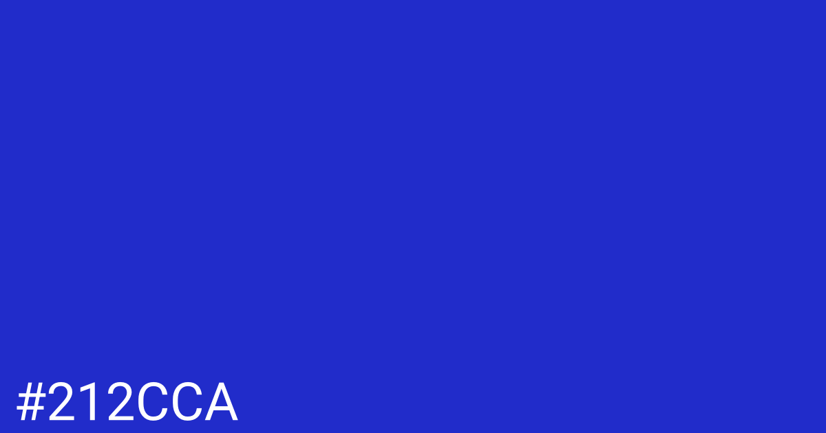 Hex color #212cca graphic