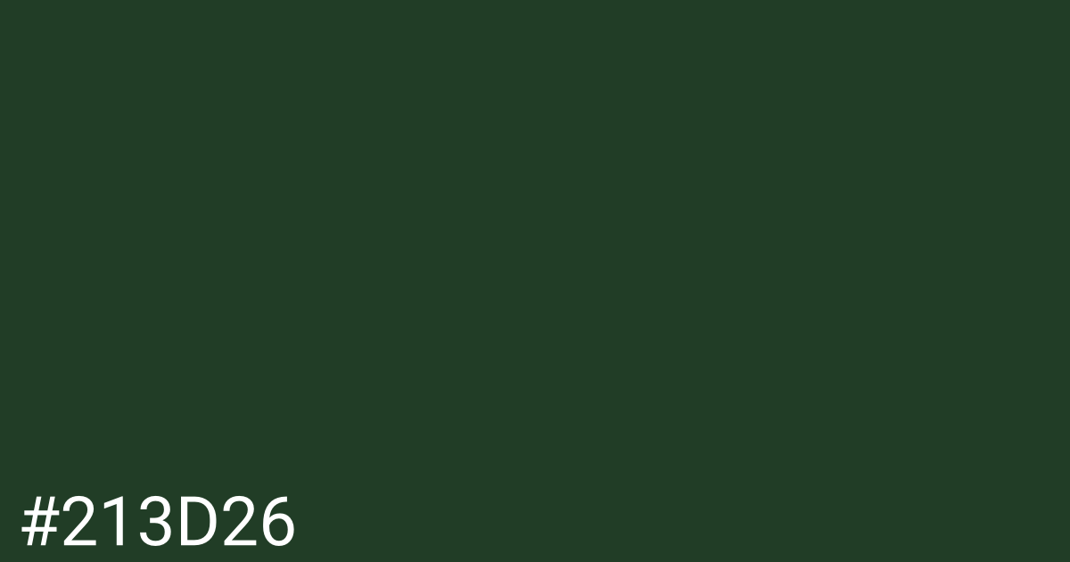 Hex color #213d26 graphic