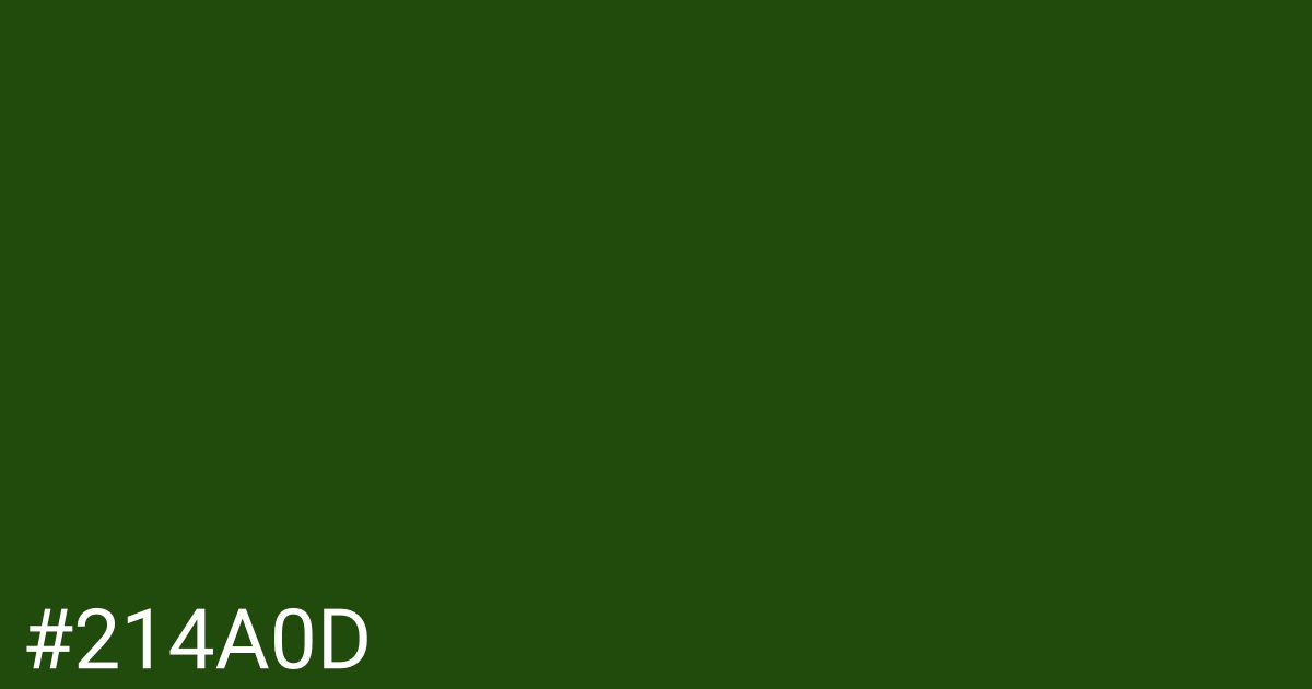 Hex color #214a0d graphic