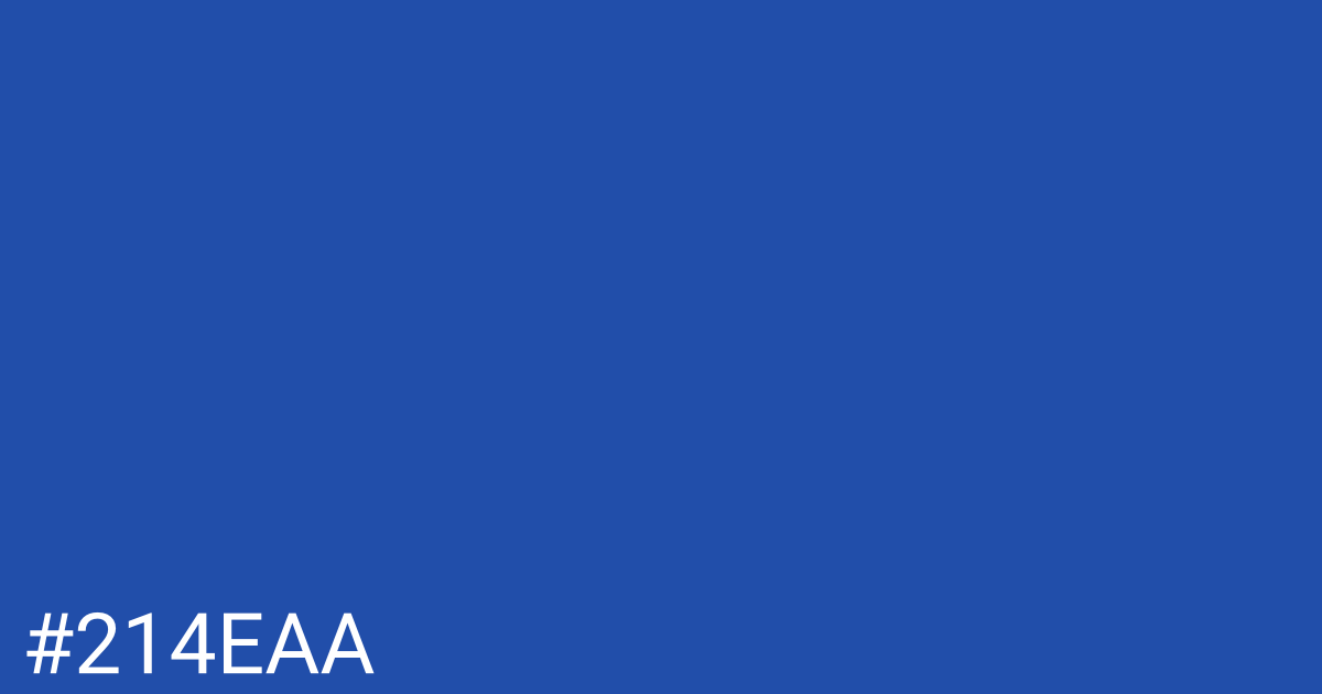 Hex color #214eaa graphic