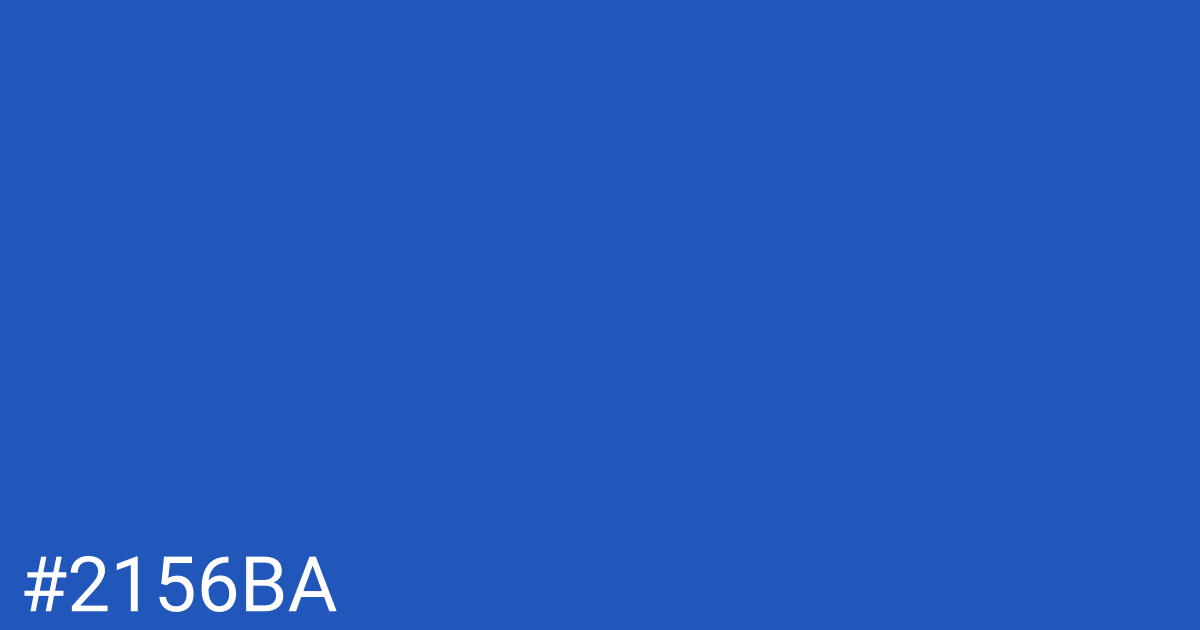 Hex color #2156ba graphic
