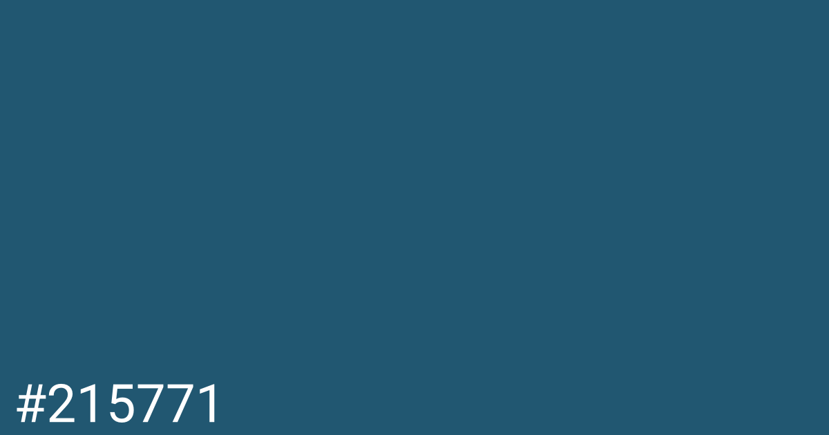Hex color #215771 graphic
