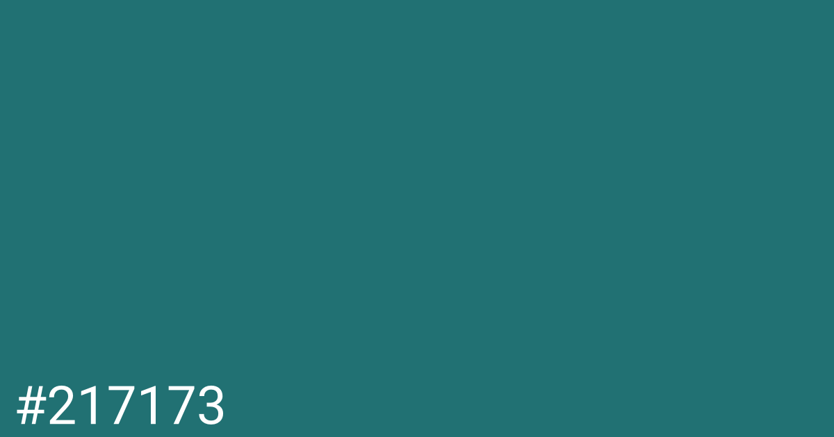 Hex color #217173 graphic