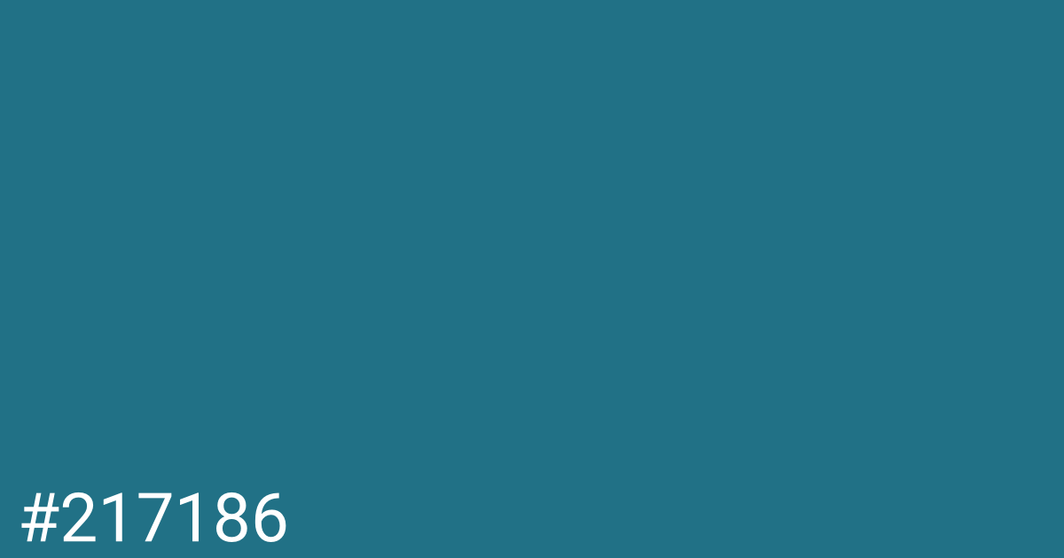 Hex color #217186 graphic