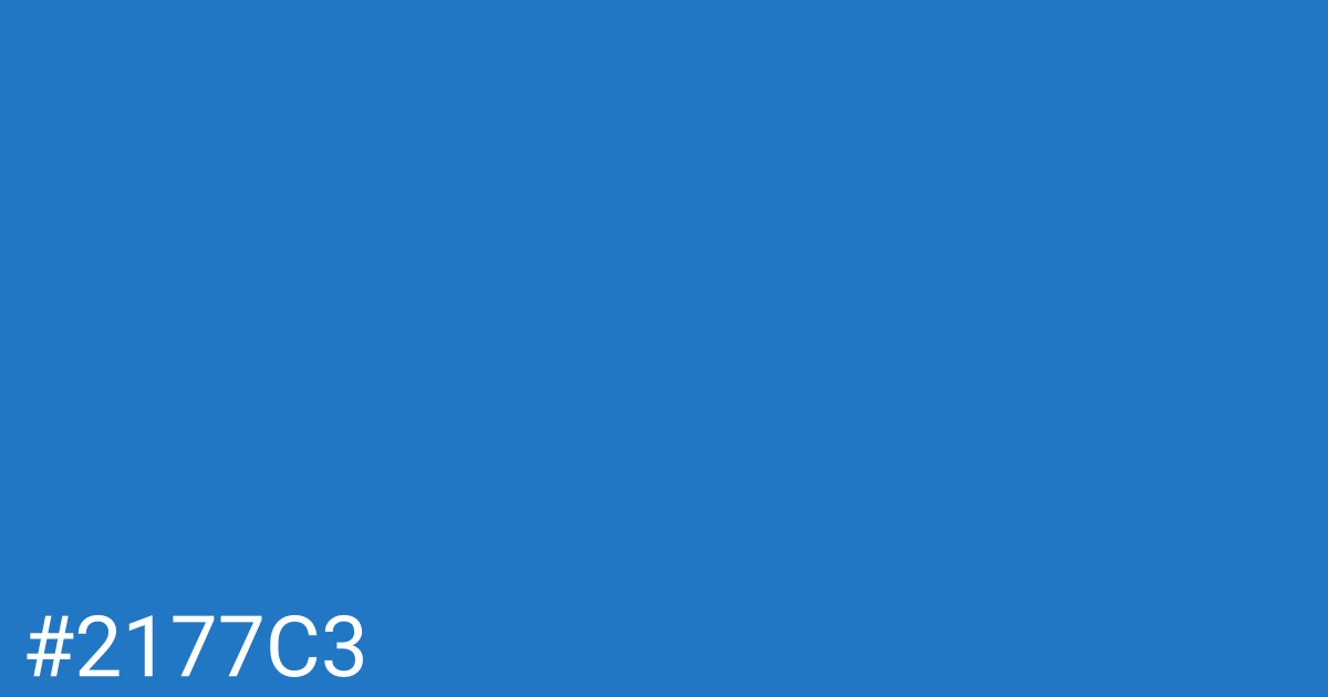 Hex color #2177c3 graphic