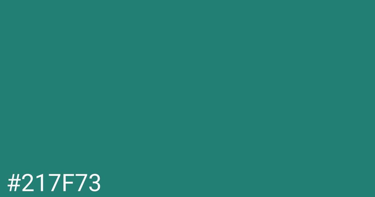 Hex color #217f73 graphic