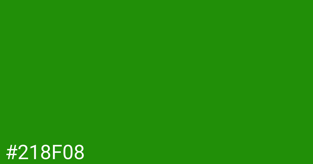 Hex color #218f08 graphic