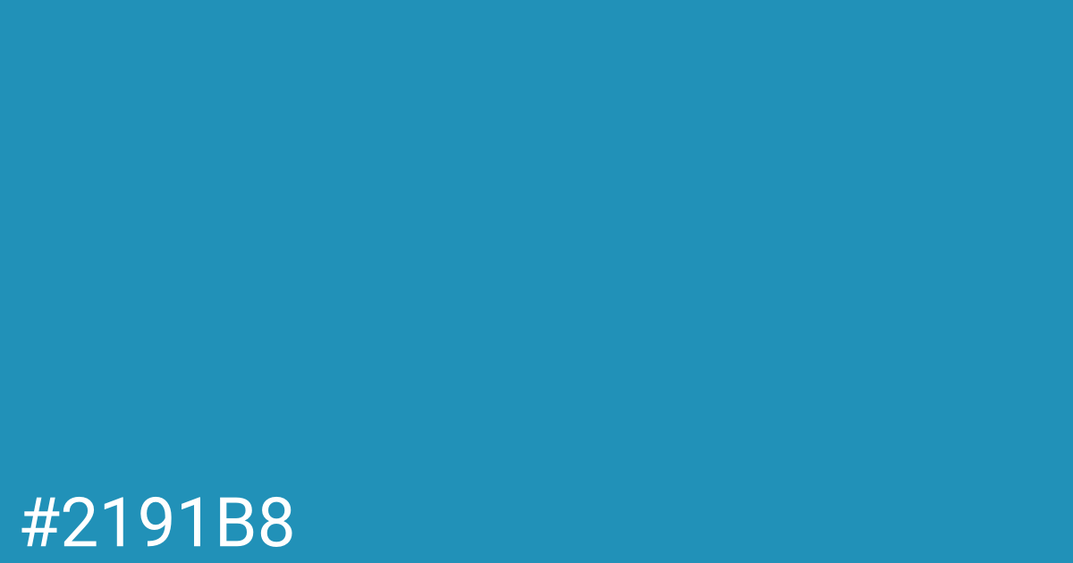 Hex color #2191b8 graphic