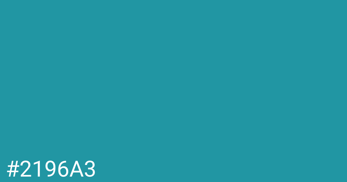 Hex color #2196a3 graphic