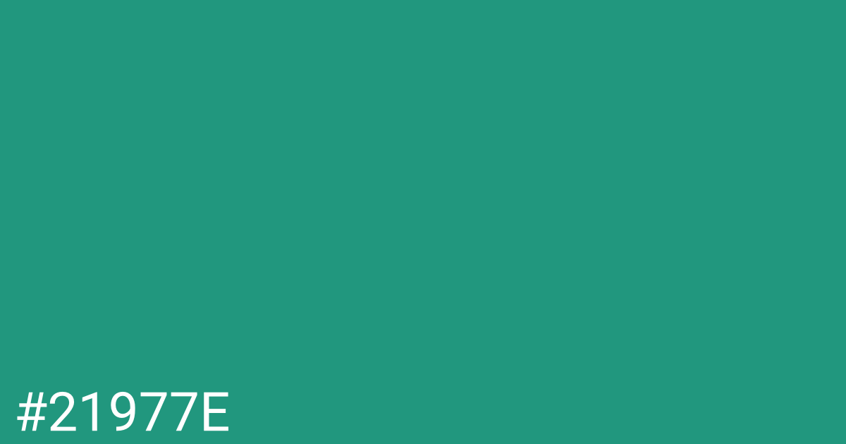 Hex color #21977e graphic