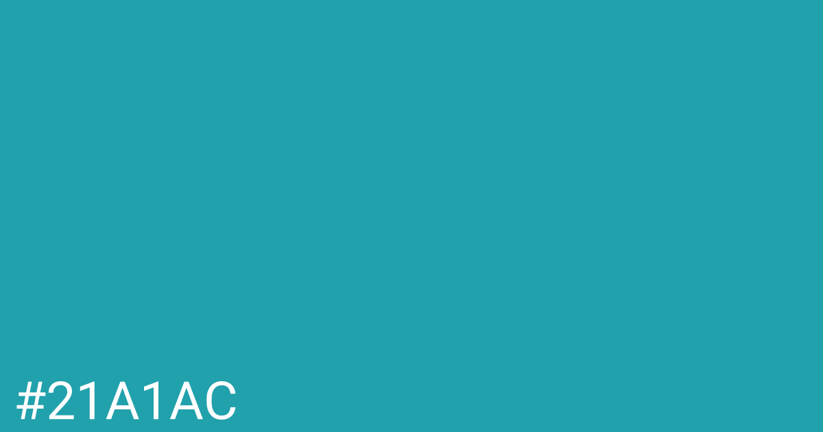 Hex color #21a1ac graphic