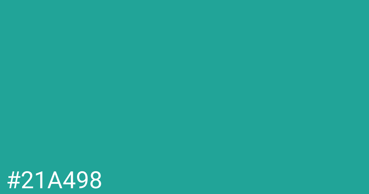 Hex color #21a498 graphic