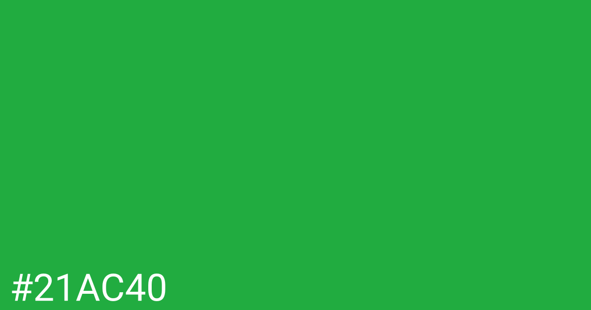 Hex color #21ac40 graphic