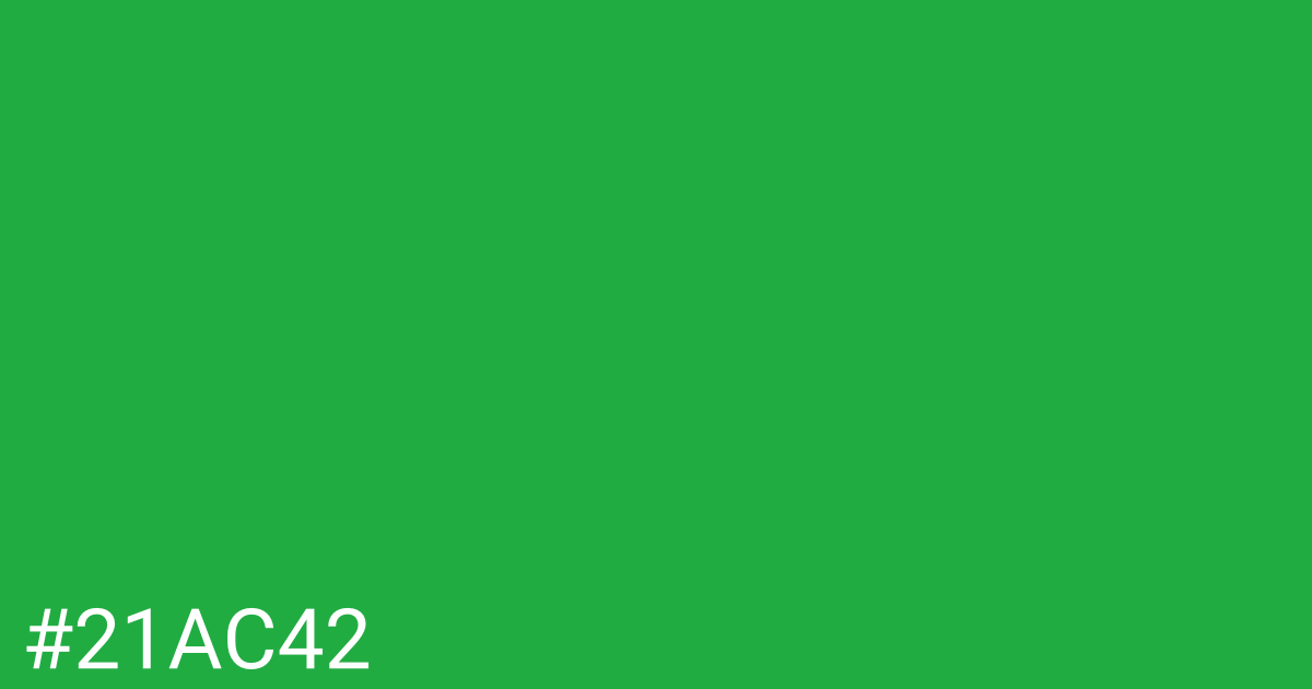 Hex color #21ac42 graphic