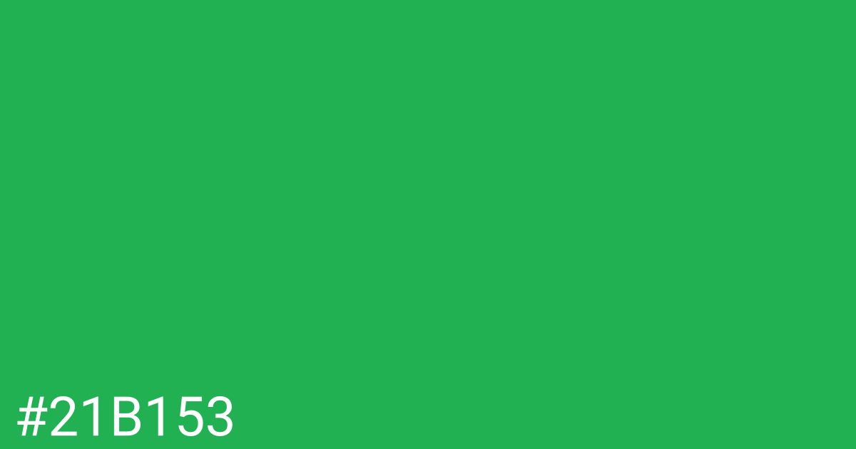 Hex color #21b153 graphic