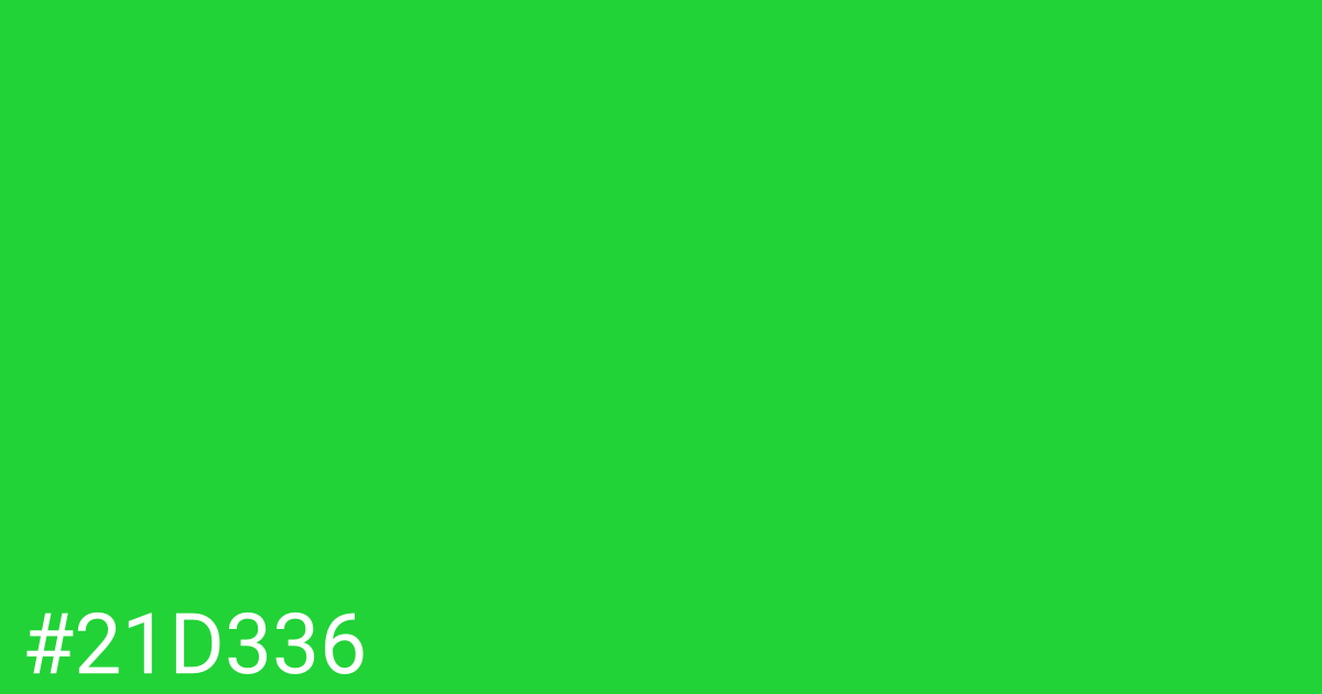 Hex color #21d336 graphic