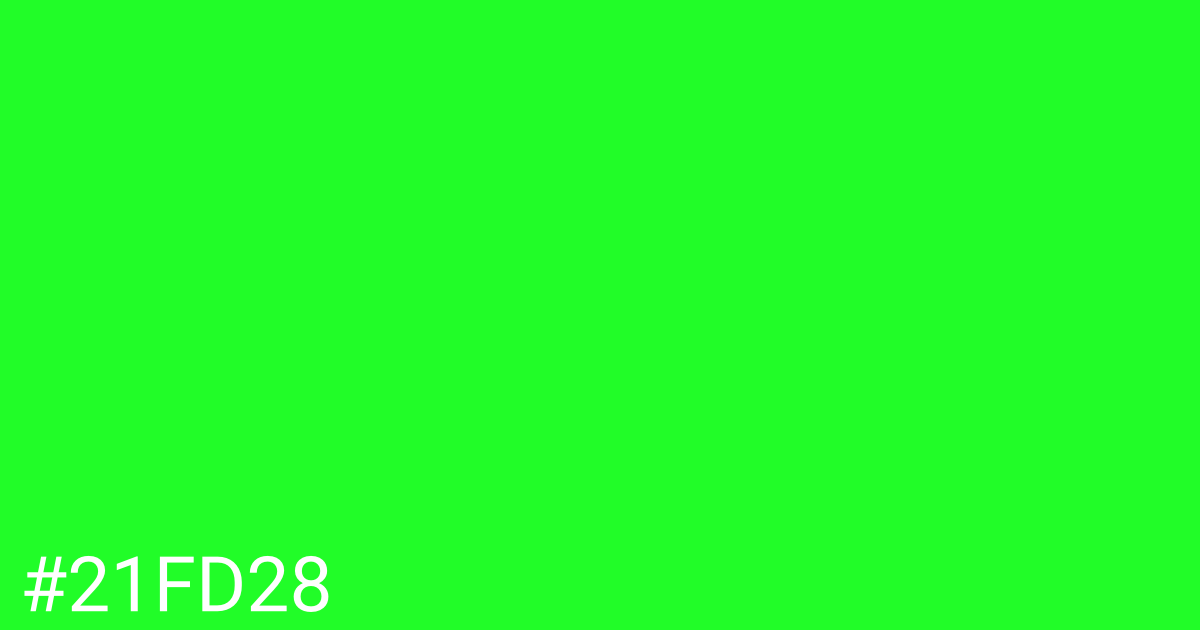 Hex color #21fd28 graphic