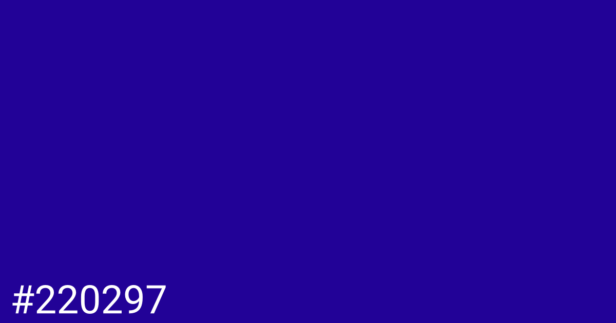 Hex color #220297 graphic