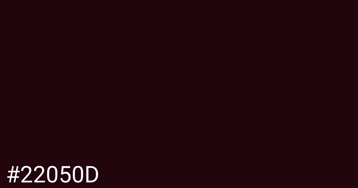Hex color #22050d graphic
