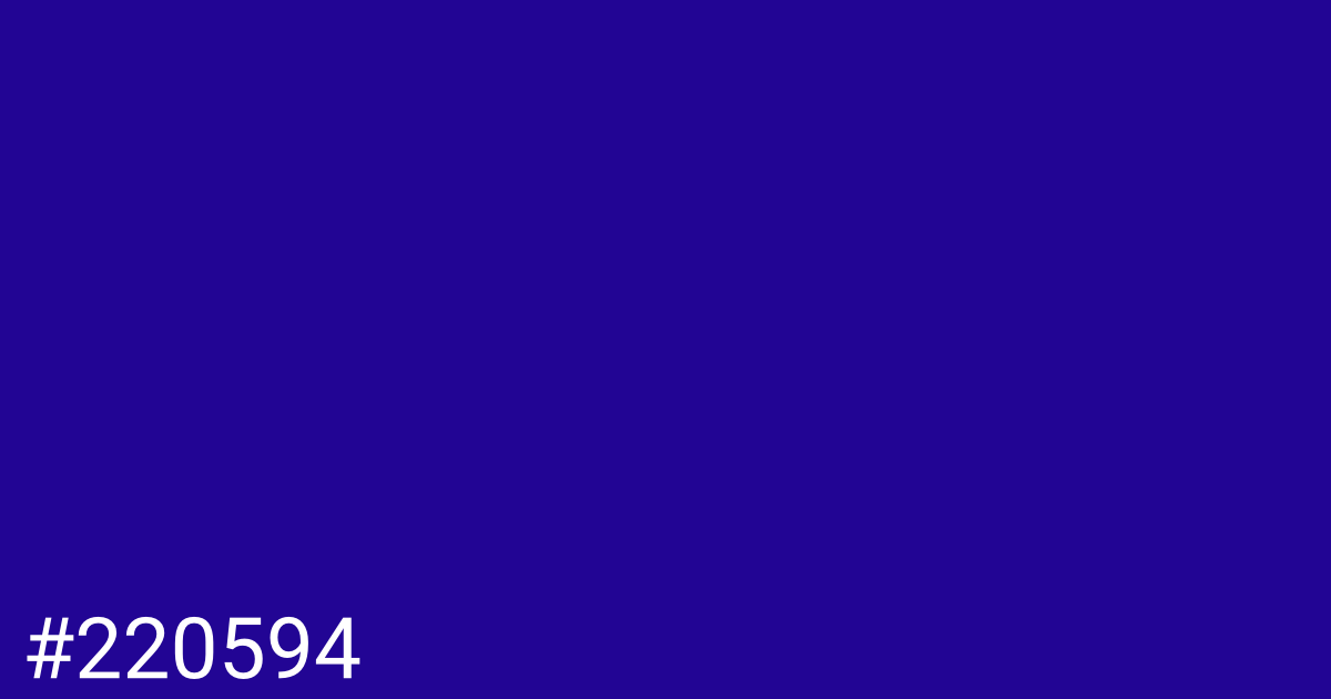 Hex color #220594 graphic