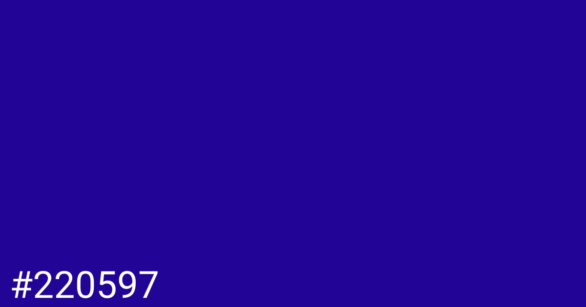 Hex color #220597 graphic