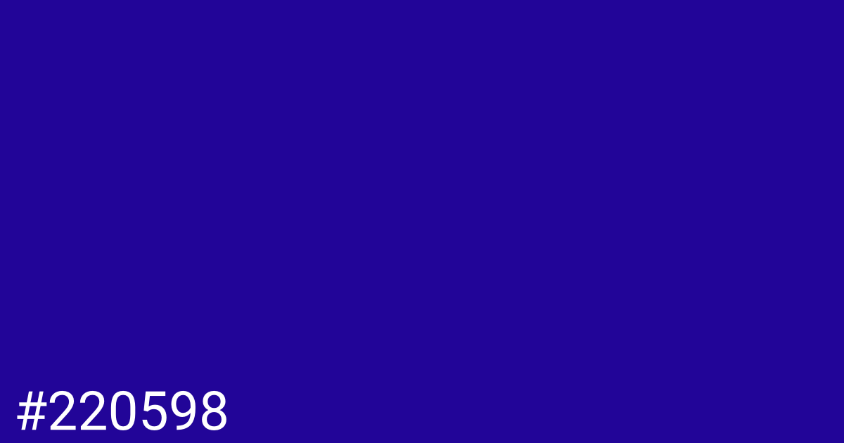 Hex color #220598 graphic