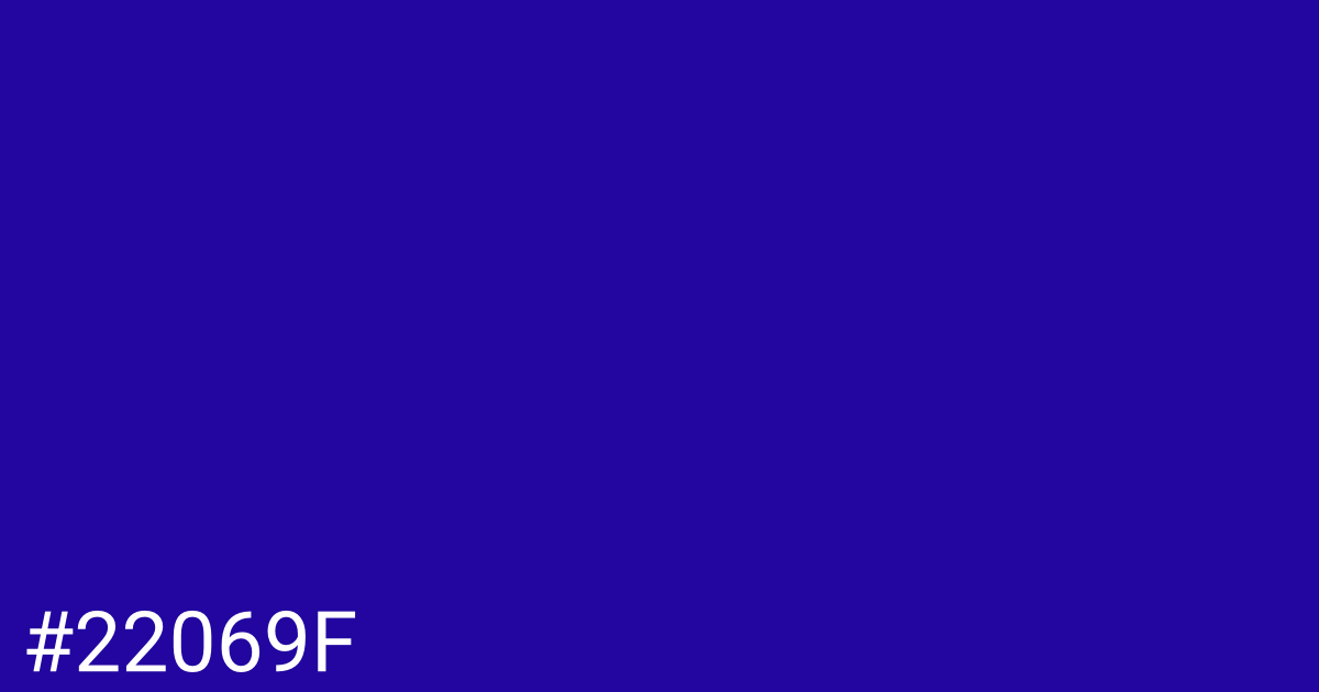 Hex color #22069f graphic