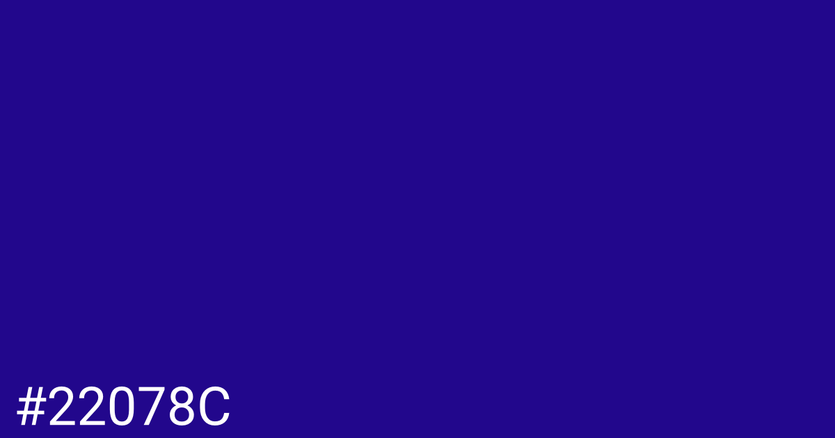 Hex color #22078c graphic