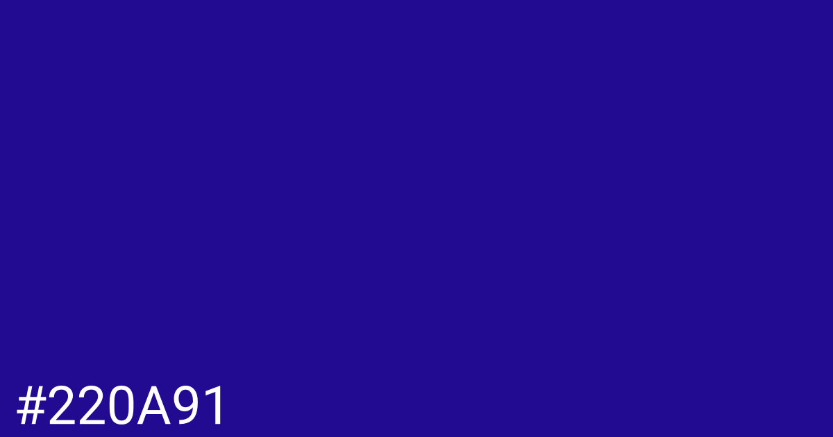 Hex color #220a91 graphic