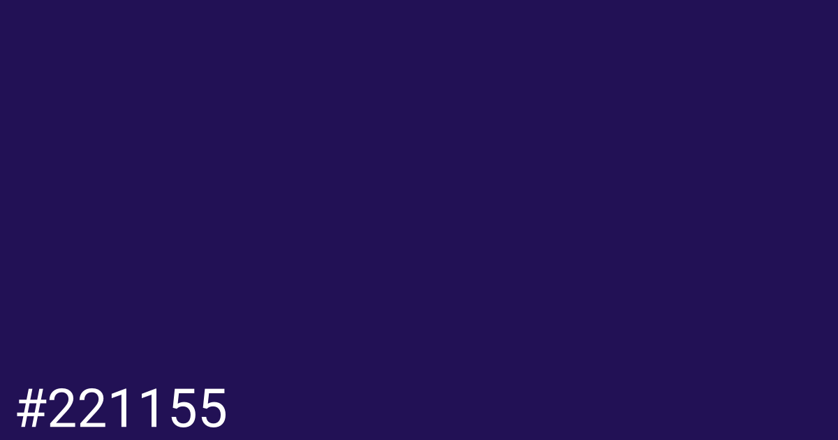 Hex color #221155 graphic
