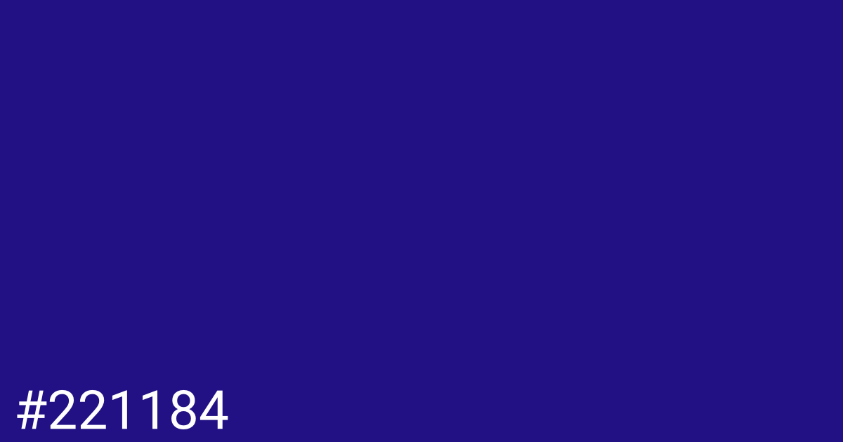 Hex color #221184 graphic