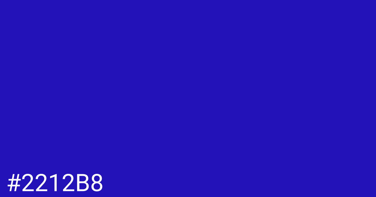 Hex color #2212b8 graphic