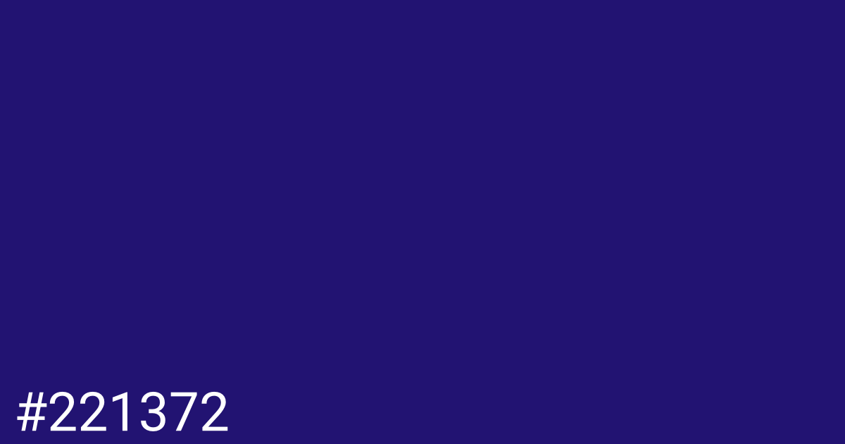 Hex color #221372 graphic