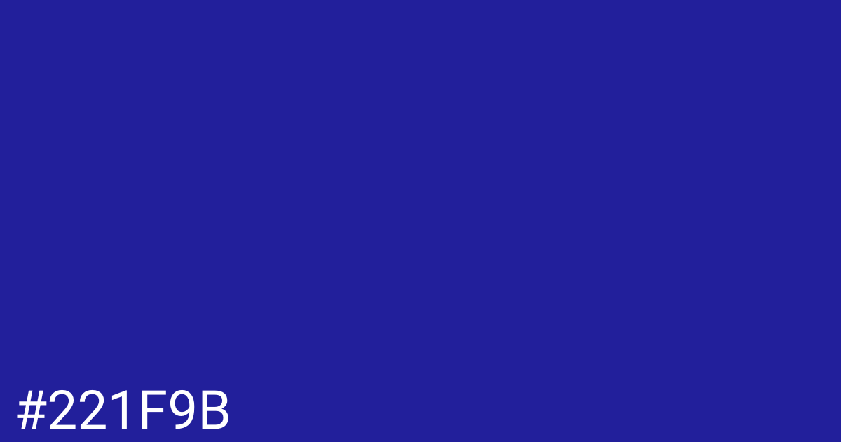 Hex color #221f9b graphic